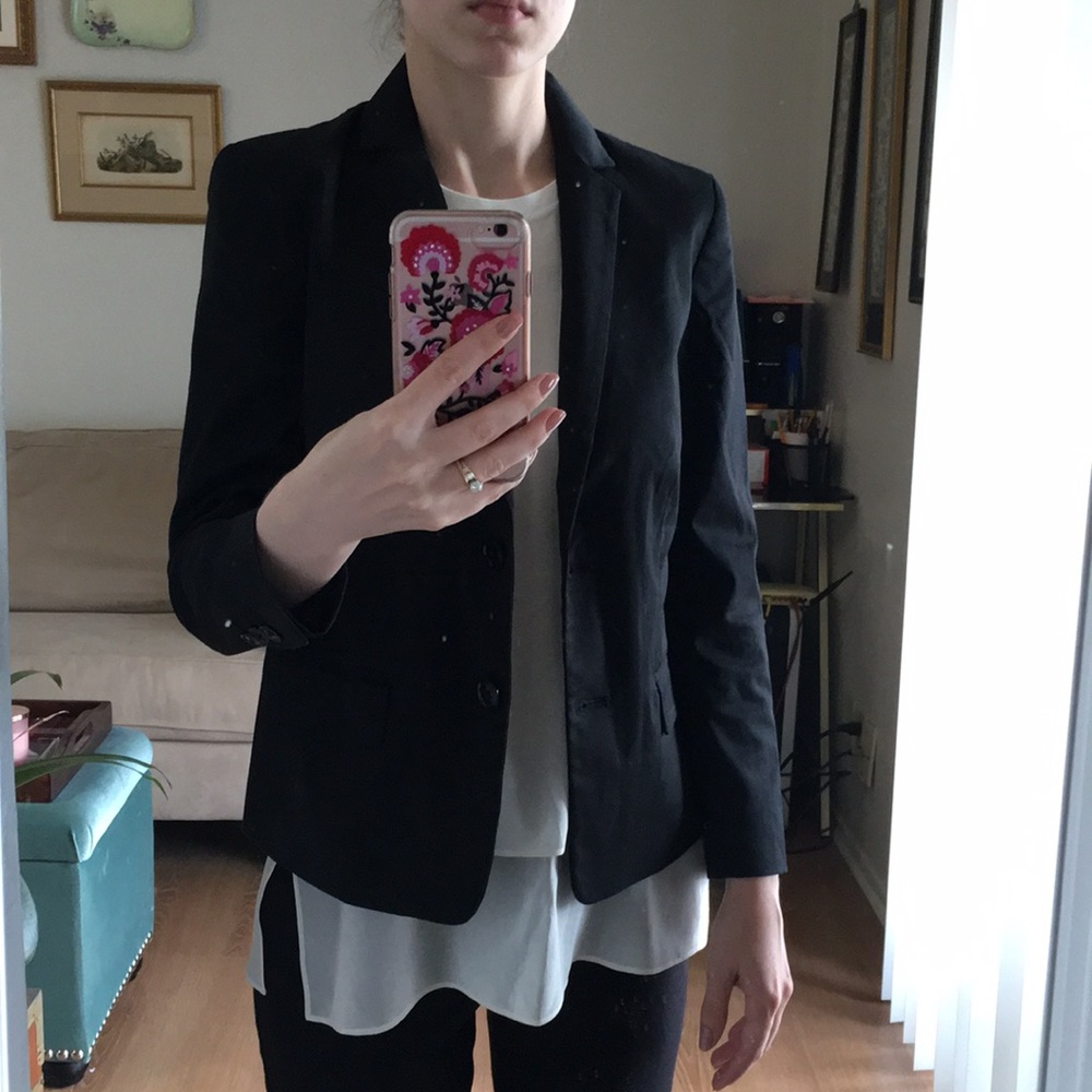 NWOT Banana Republic 00P Cotton Blazer